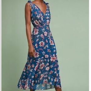 Ranna Gill blue floral dress size M